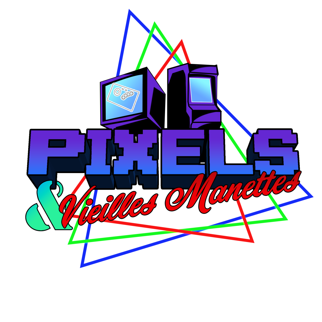 Logo PVM_V4.7_3triangles_neon_Blanc.png