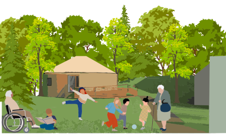 Image d'illustration pour : #3031 - Une yourte pour une école de la forêt intergénérationnelle